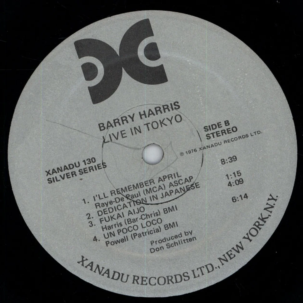 Barry Harris - Live In Tokyo