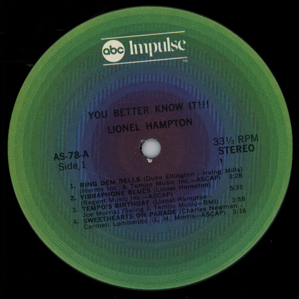 Lionel Hampton - You Better Know It!!!