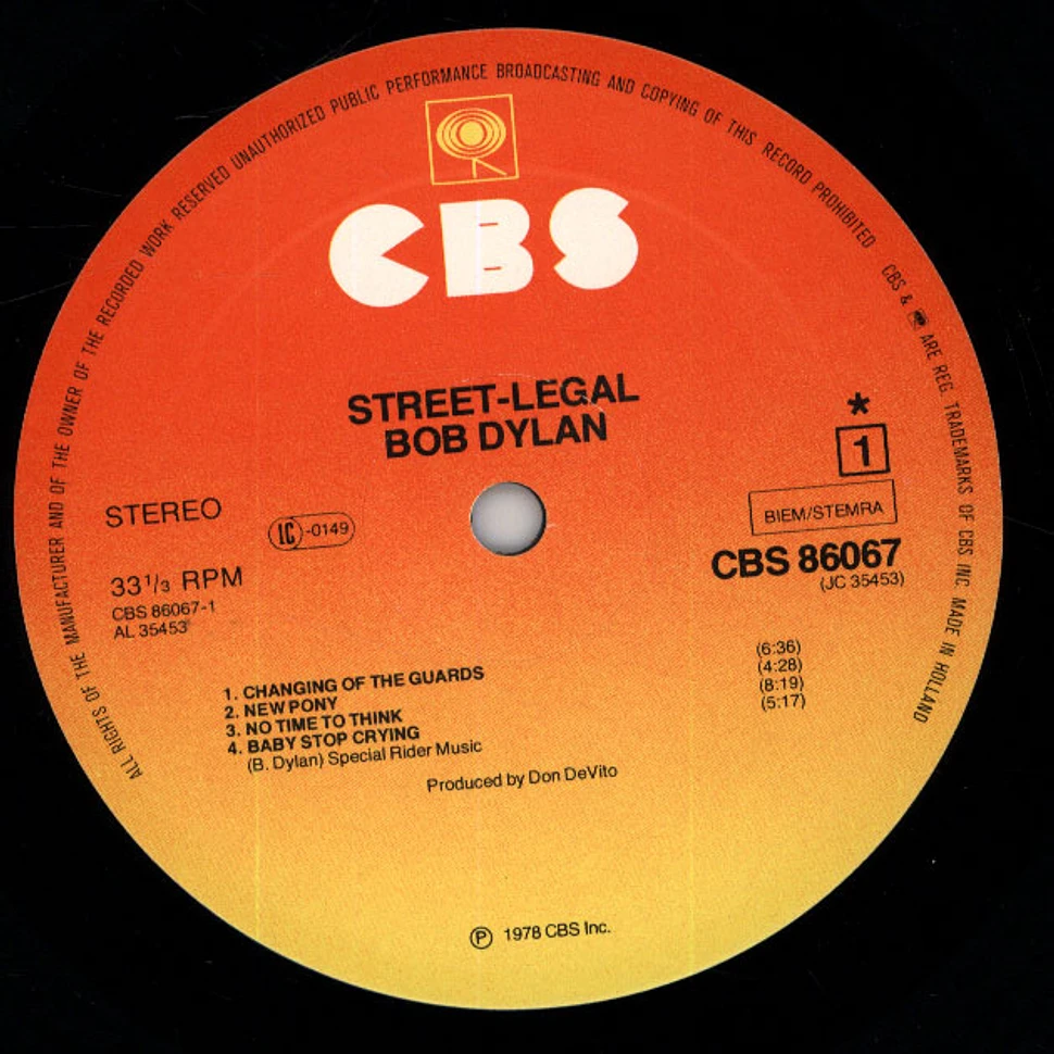 Bob Dylan - Street-Legal