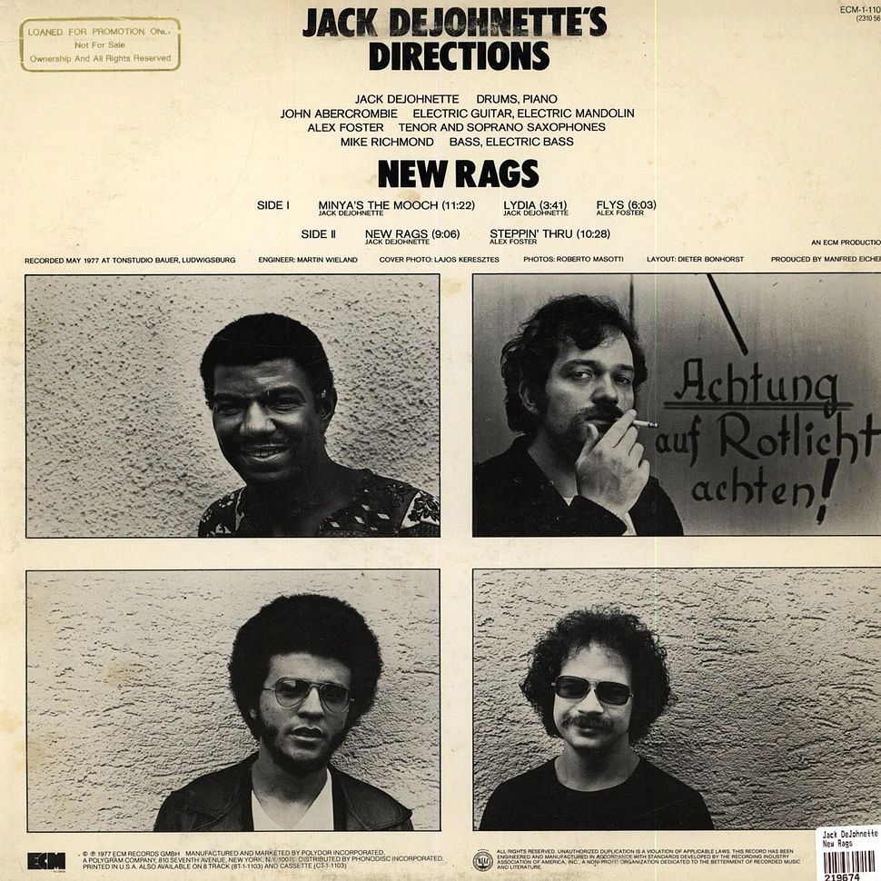 Jack DeJohnette's Directions - New Rags