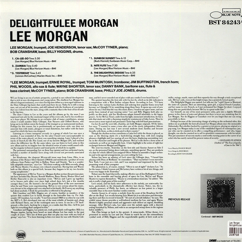 Lee Morgan - Delightfulee Morgan