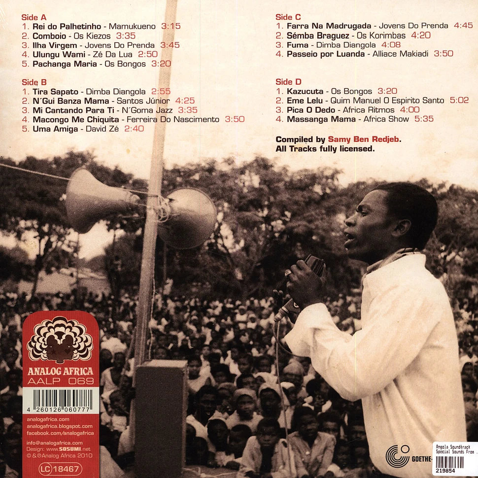 Angola Soundtrack - Volume 1: The Unique Sound Of Luanda 1965-1978