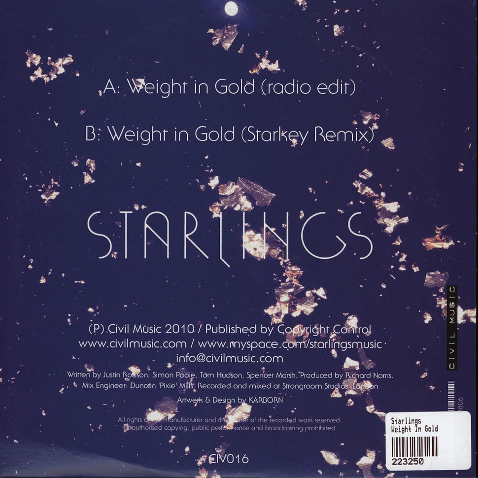 Starlings - Weight In Gold