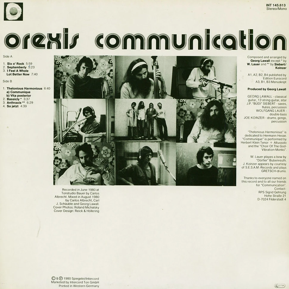 Orexis - Communication