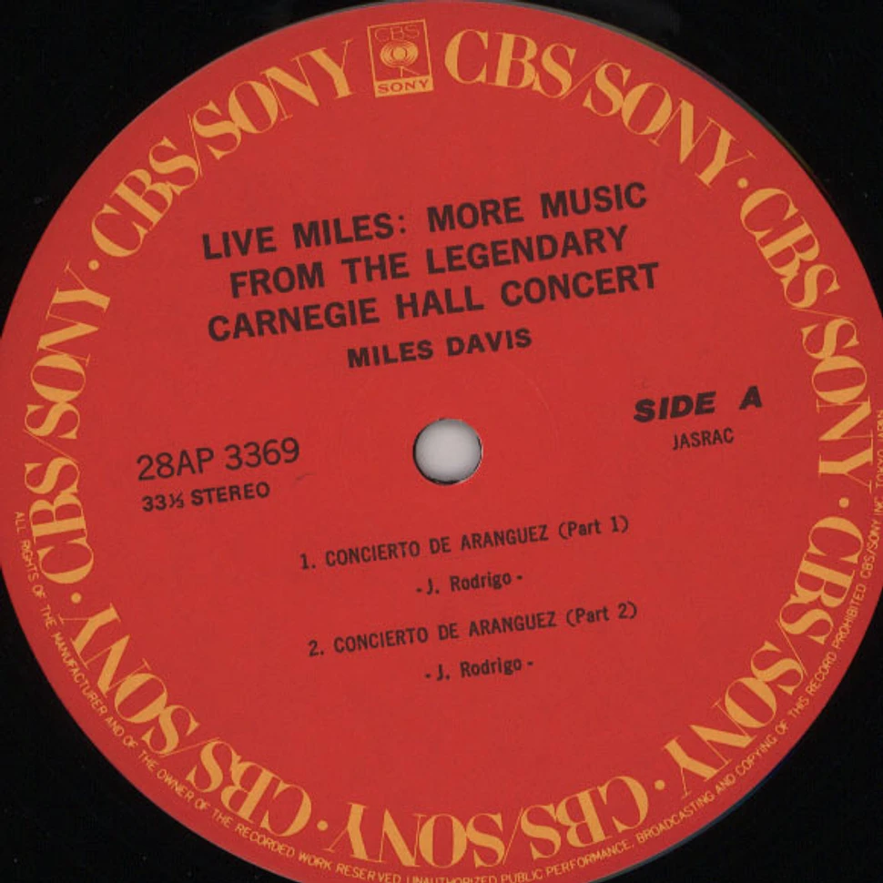 Miles Davis - Live Miles: More Muisc From The Legendary Carnegie Hall Concert