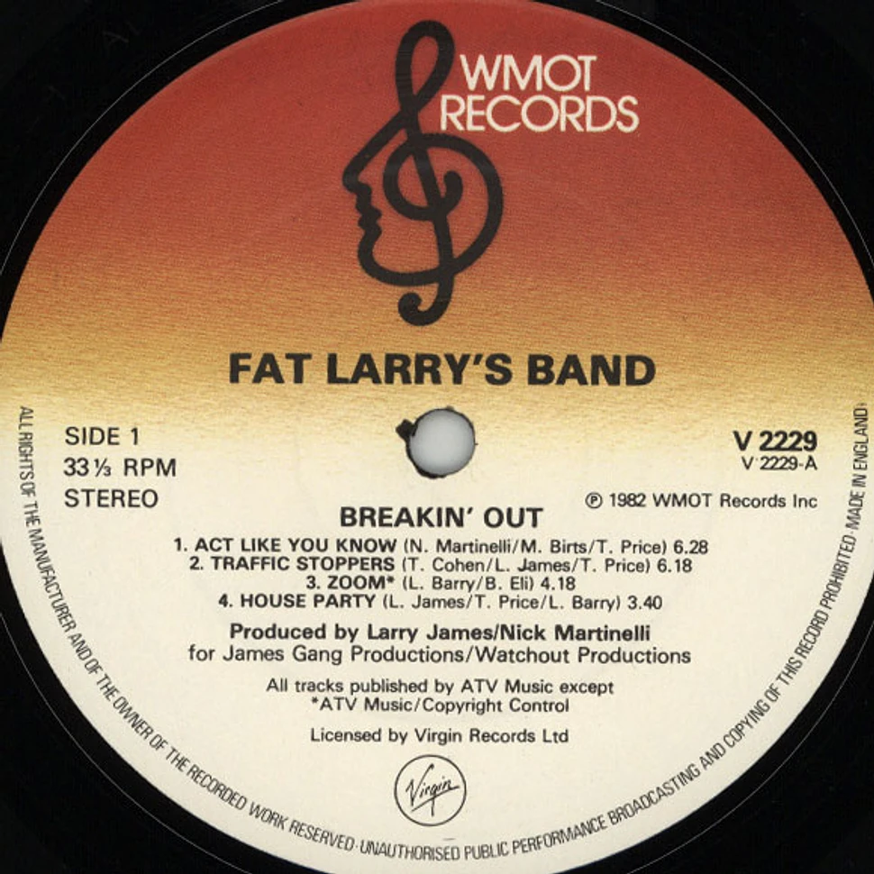 Fat Larry's Band - Breakin' Out