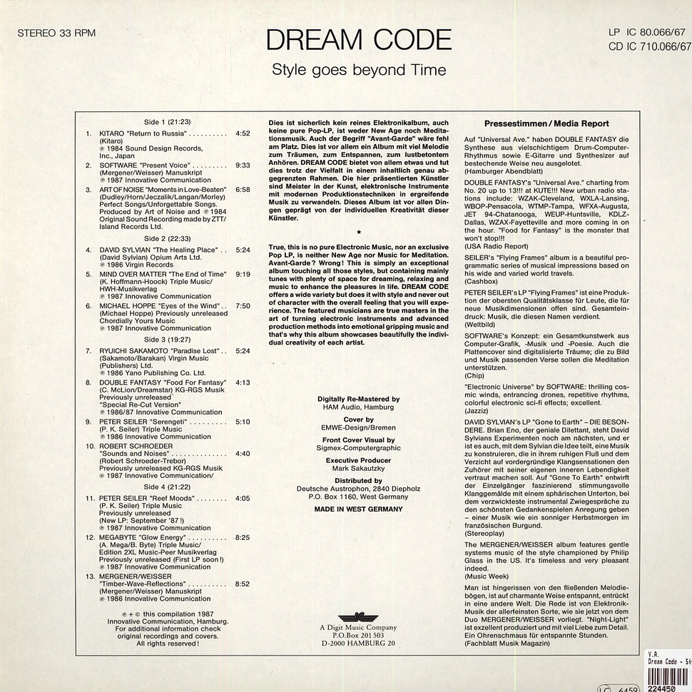 V.A. - Dream Code - Style Goes Beyond Time
