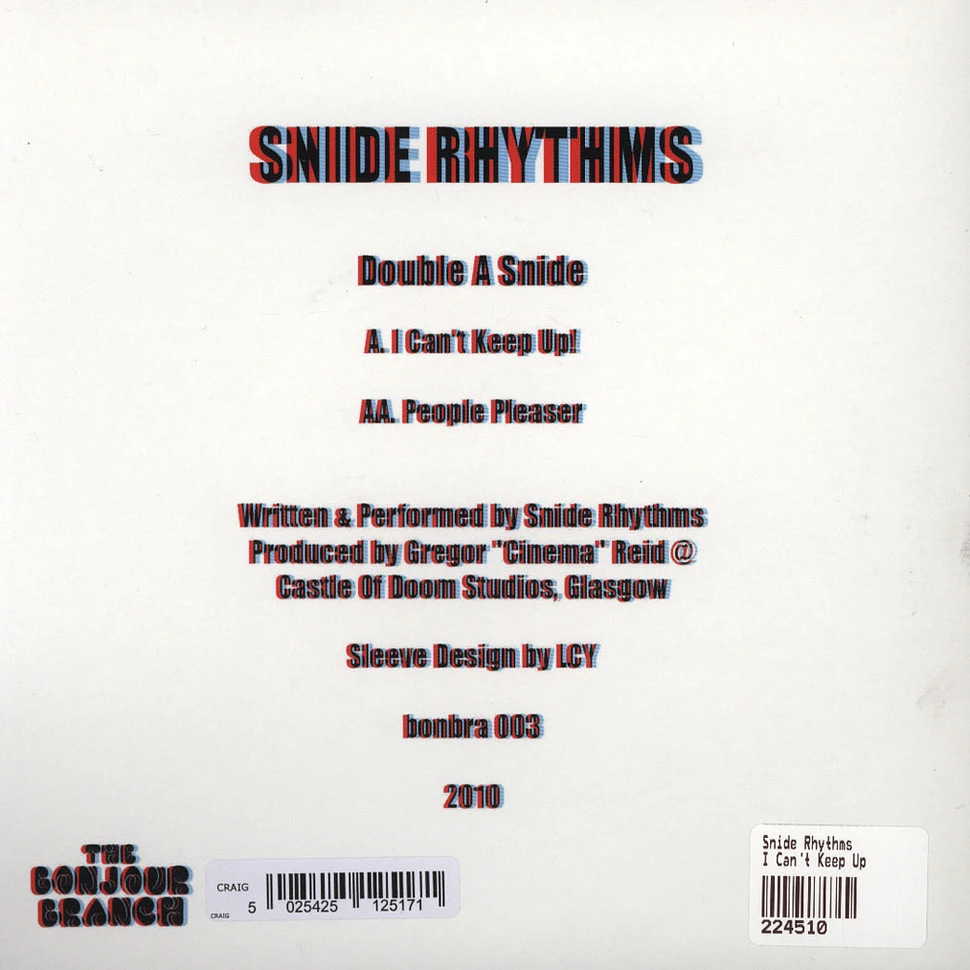 Snide Rhythms - I Can't Keep Up