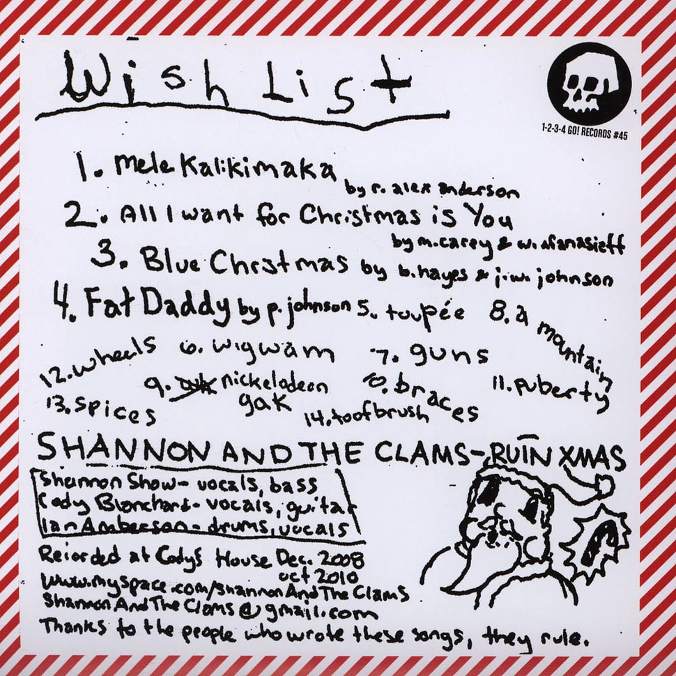 Shannon And The Clams - Ruin Christmas