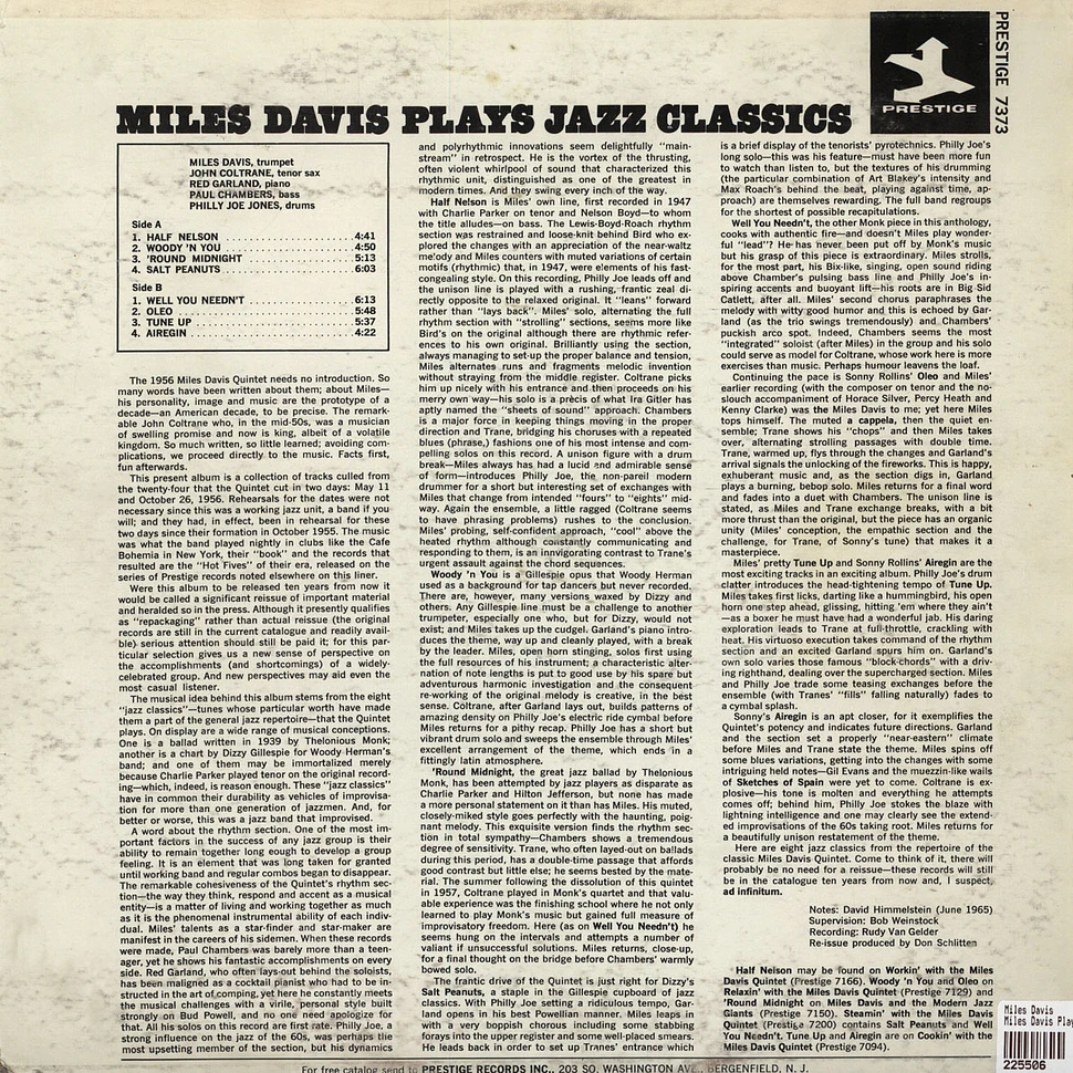 Miles Davis - Miles Plays Jazz Classics