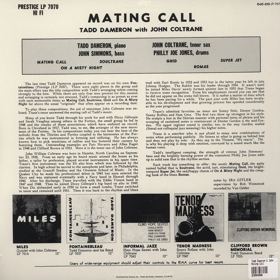 Tadd Dameron & John Coltrane - Mating Call