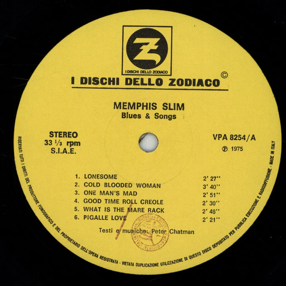 Memphis Slim - Blues & Songs