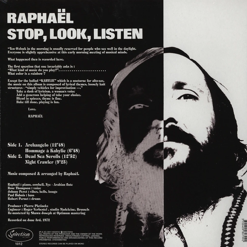 Raphael - Stop, Look, Listen