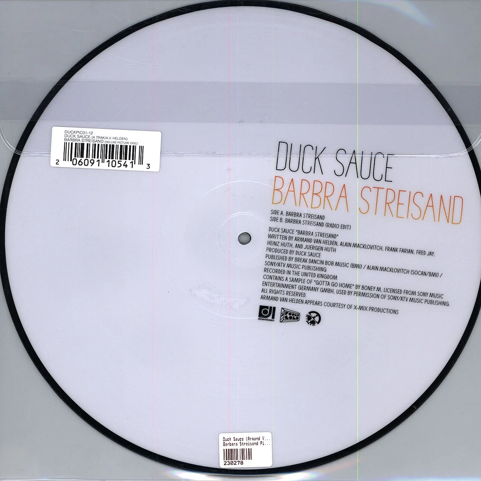 Duck Sauce (Armand Van Helden & A-Trak) - Barbara Streisand Picture Disc Edition