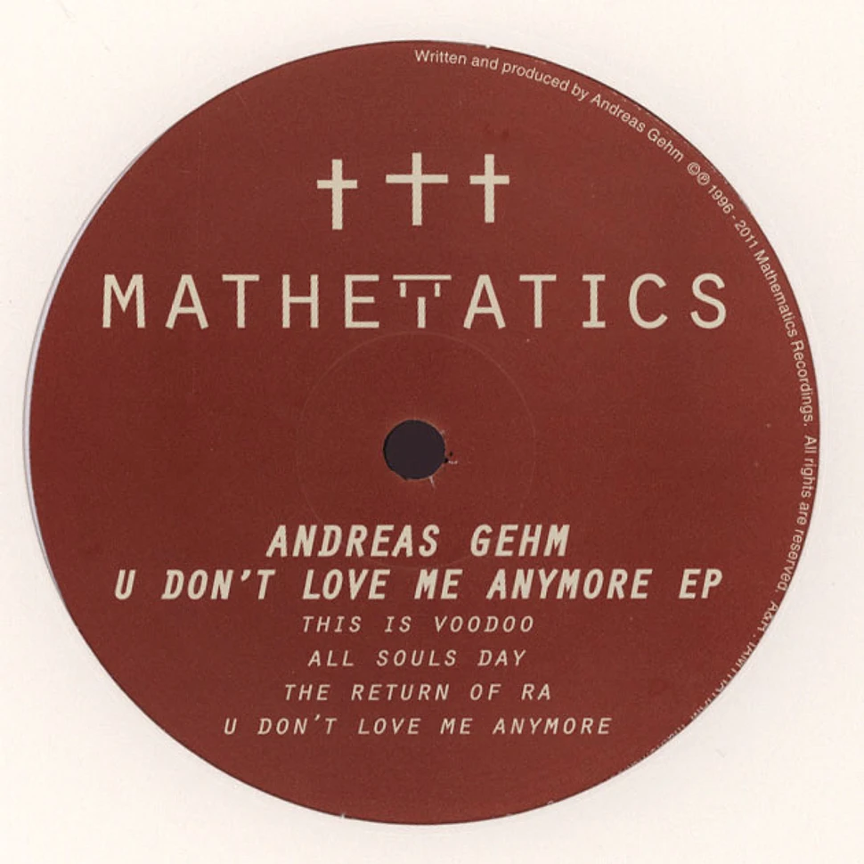 Andreas Gehm - U Don't Love Me Anymore