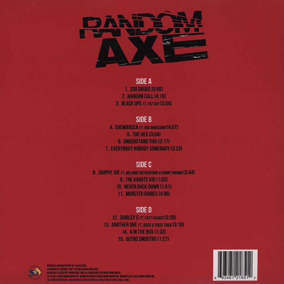 Random Axe (Sean Price, Black Milk, & Guilty Simpson) - Random Axe