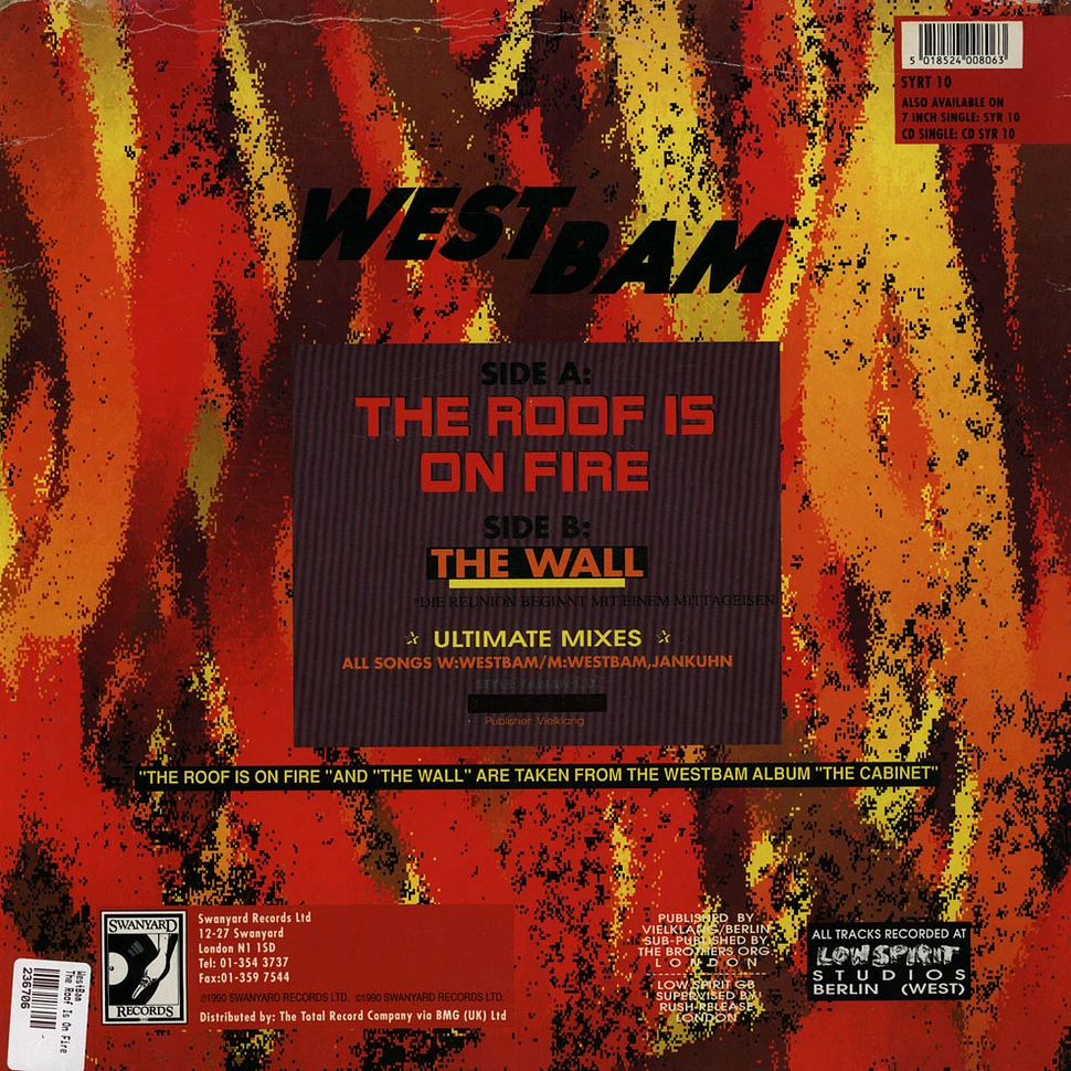 WestBam - The Roof Is On Fire! (Ultimate Mix)
