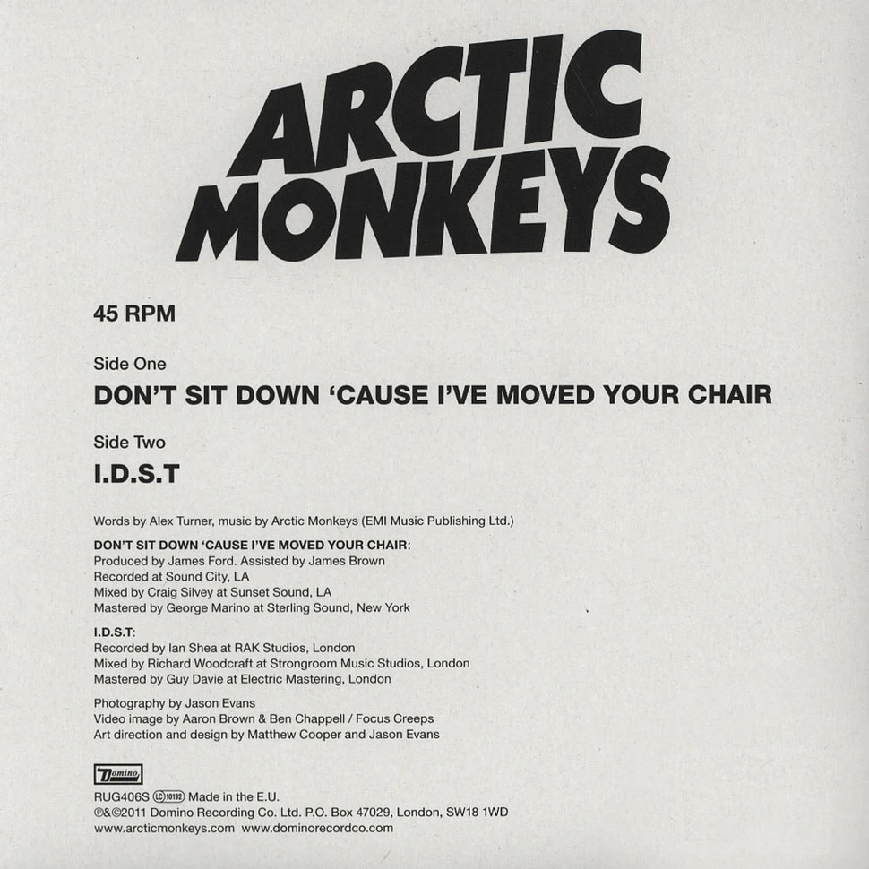 Arctic Monkeys - Don't Sit Down 'Cause I've Moved...