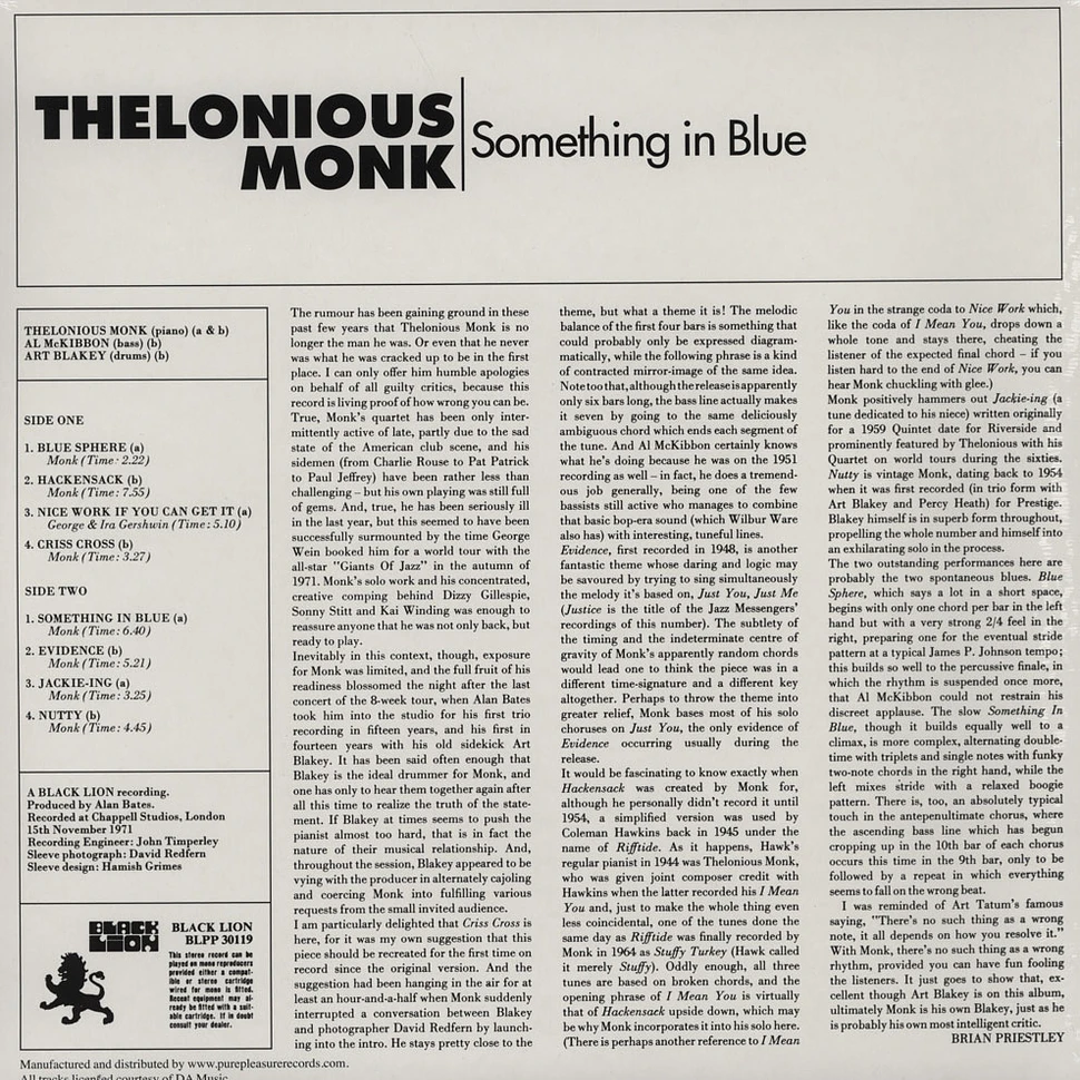 Thelonious Monk - Something In Blue