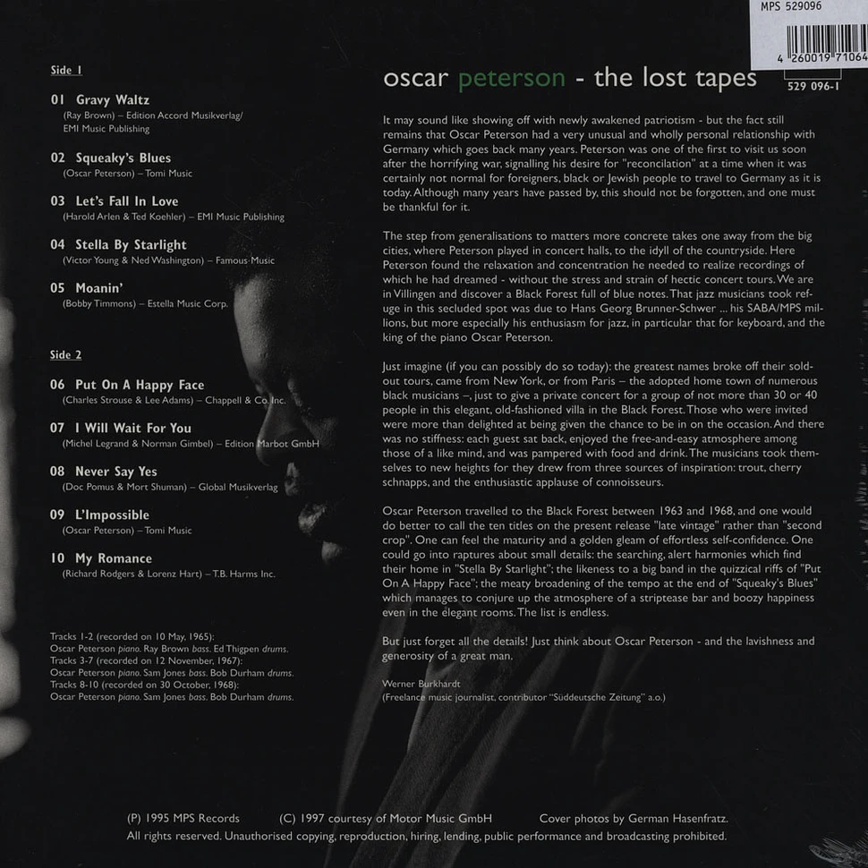 Oscar Peterson - Exclusively for my Friends – The Lost Tapes
