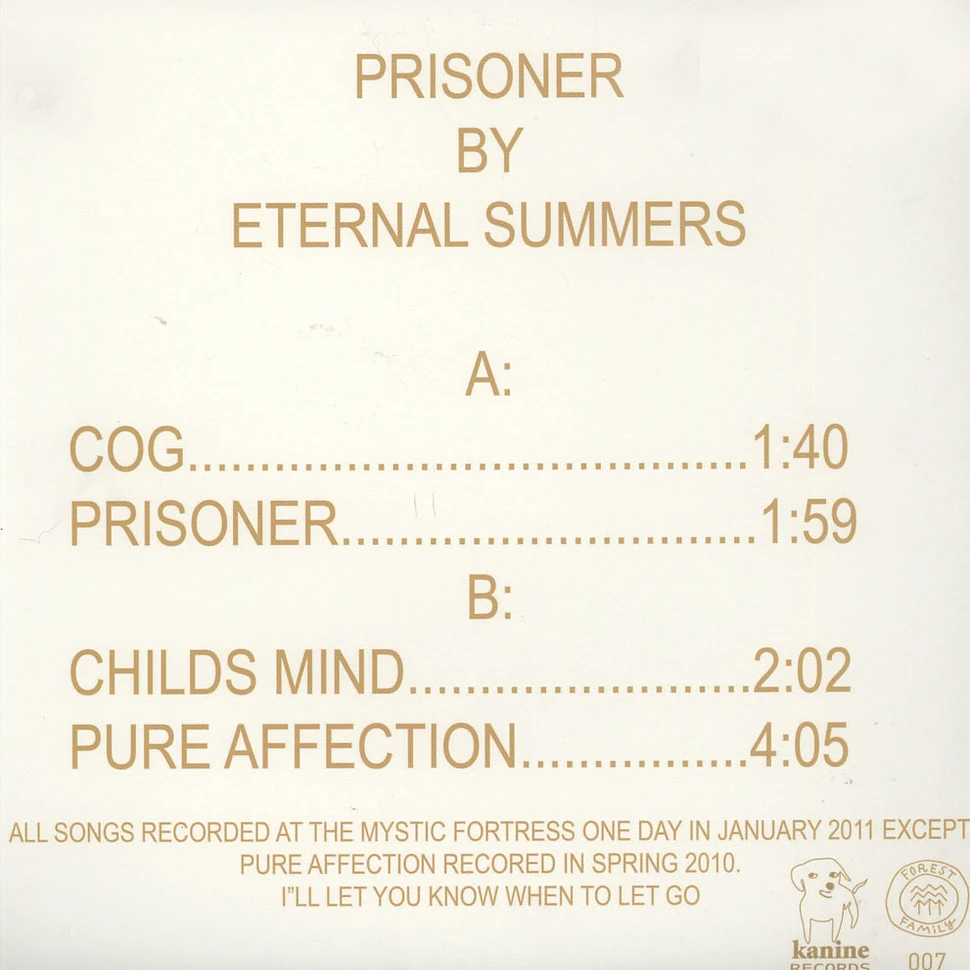 Eternal Summers - Prisoner EP