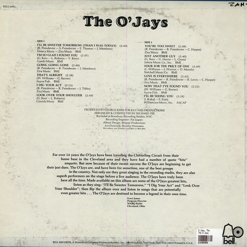 The O'Jays - The O'Jays