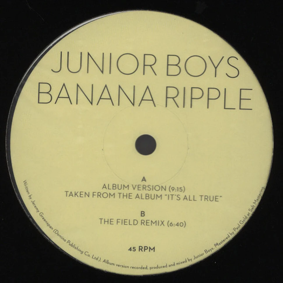 Junior Boys - Banana Ripple