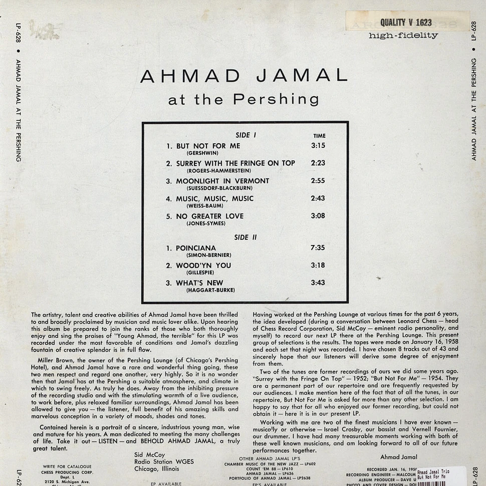 Ahmad Jamal Trio - But Not For Me