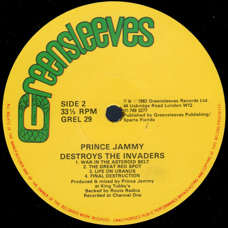 Prince Jammy - Prince Jammy Destroys The Invaders...
