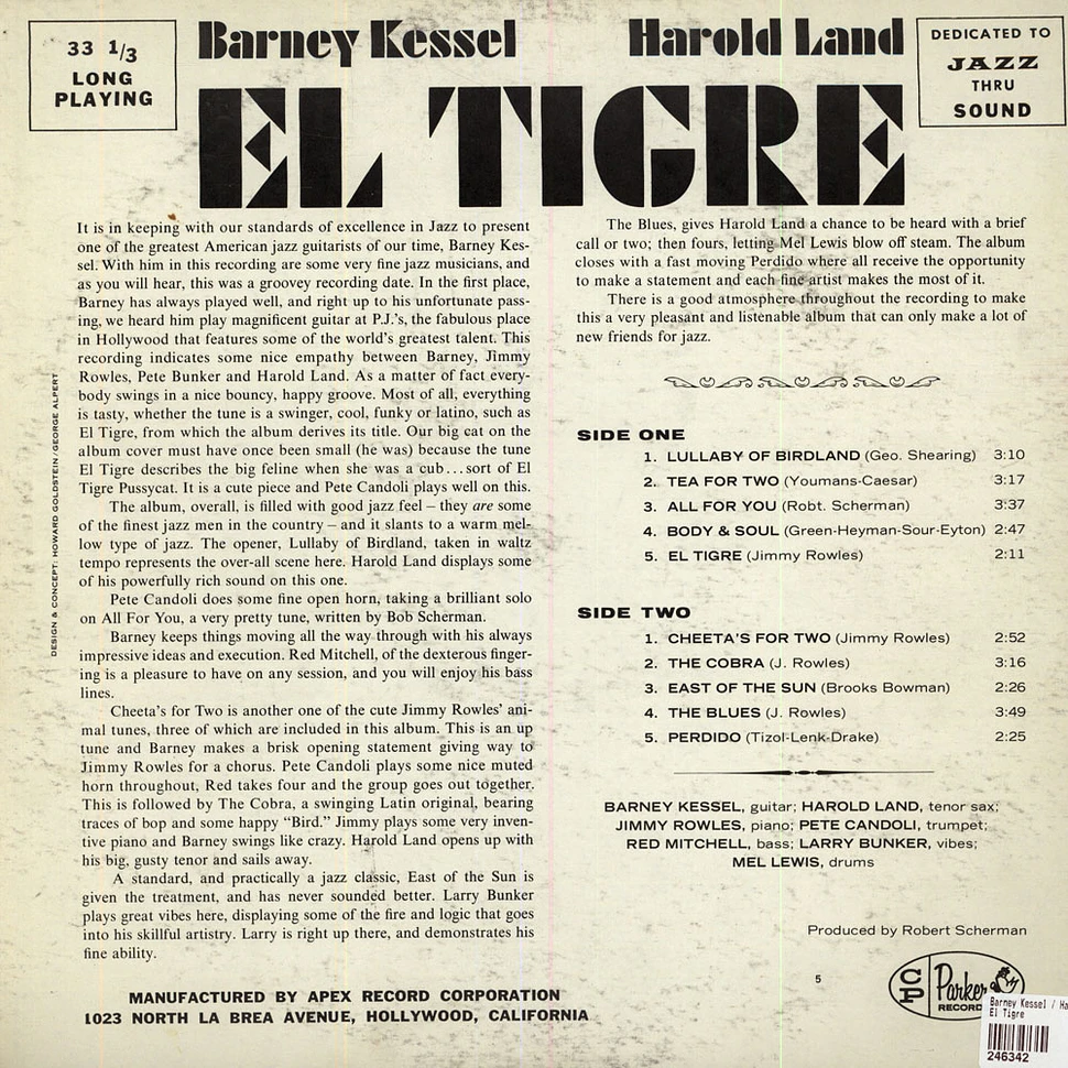 Barney Kessel / Harold Land - El Tigre