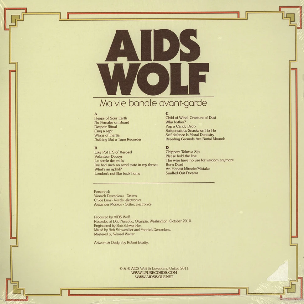 AIDS Wolf - Ma Vie Banale Avant-Garde