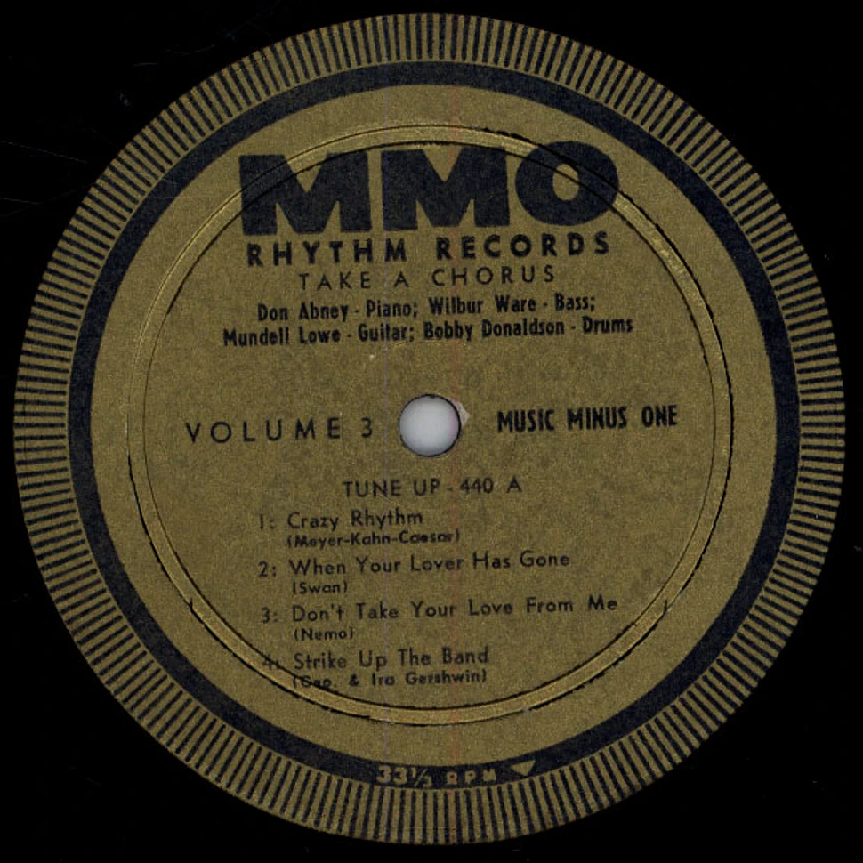 Don Abney / Mundell Lowe / Wilbur Ware / Bobby Donaldson - Music Minus One Drums