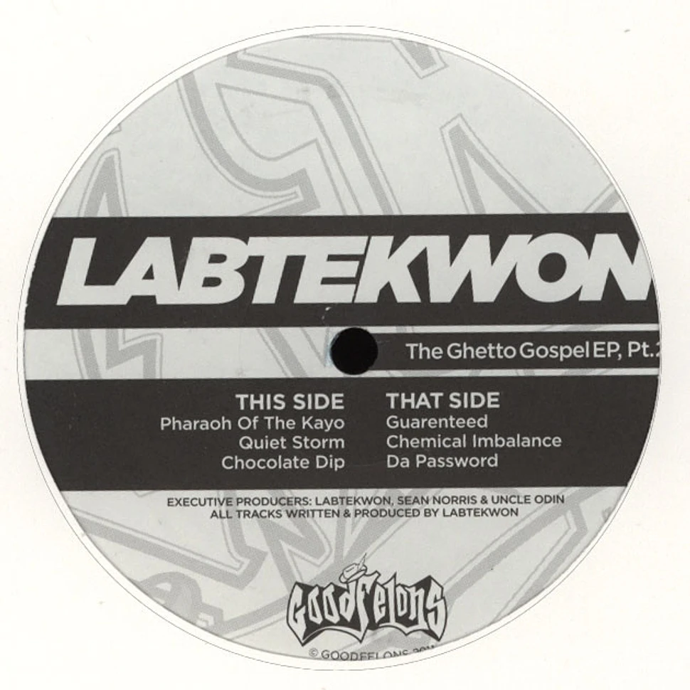 Labtekwon - The Ghetto Gospel Part 2 EP Blue Vinyl Edition