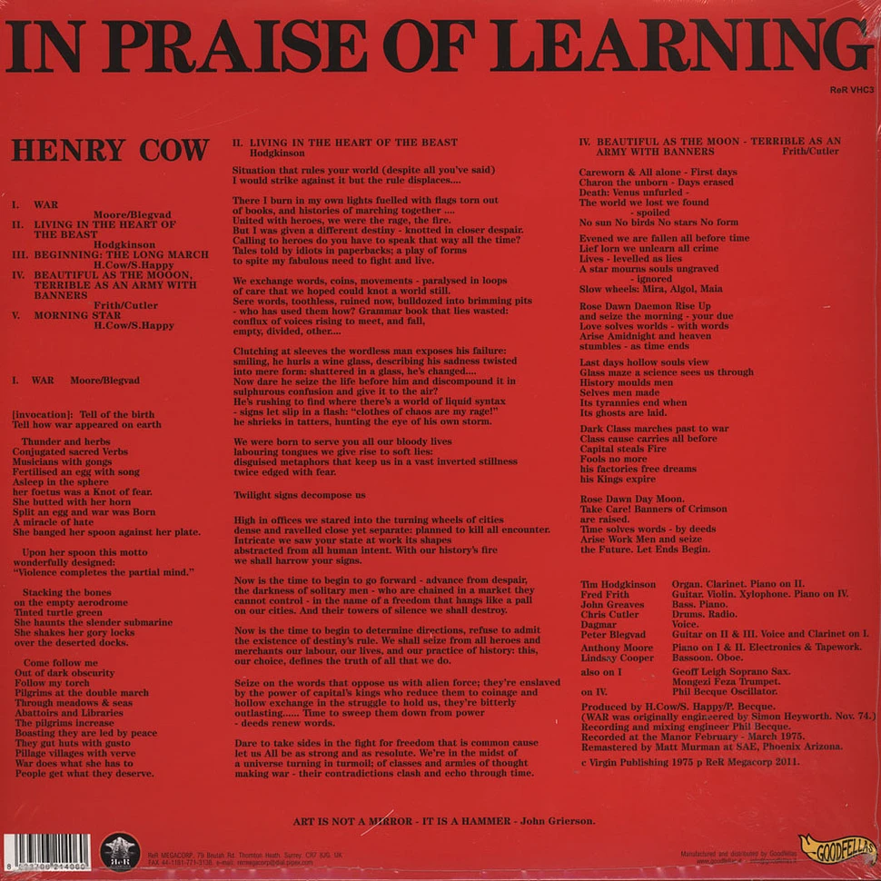 Henry Cow - In Praise Of Learning