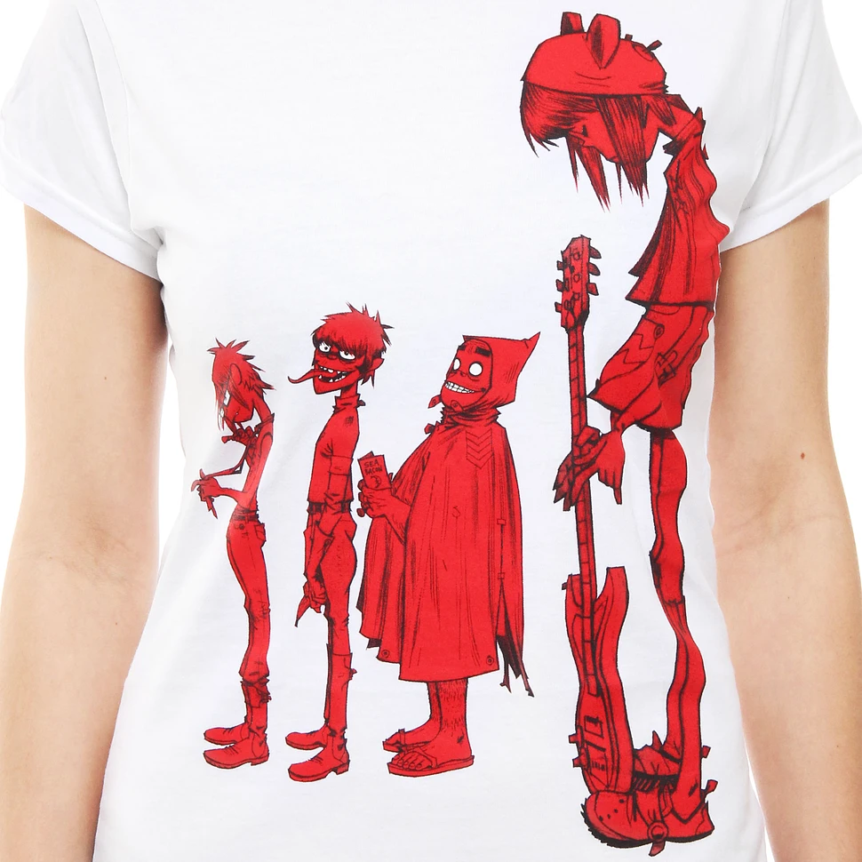 Gorillaz - Noodle Band Red Women T-Shirt