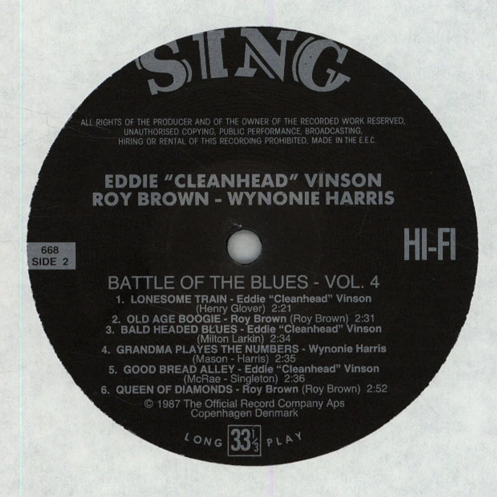 Eddie "Cleanhead" Vinson / Roy Brown / Wynone Harris - Battle Of The Blues Vol. 4