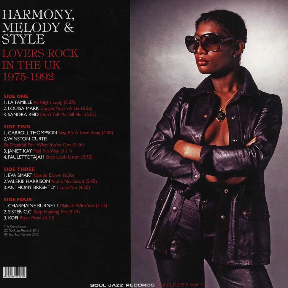 V.A. - Harmony, Melody & Style - Lovers Rock and Rare Groove in the UK 1975-92 LP 1