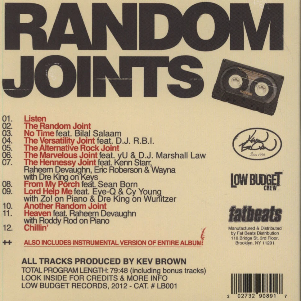Kev Brown - Random Joints