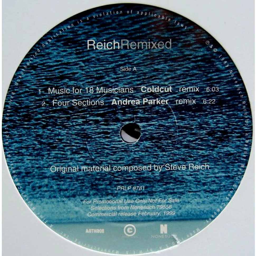 Steve Reich - Reich Remixed (Selections)