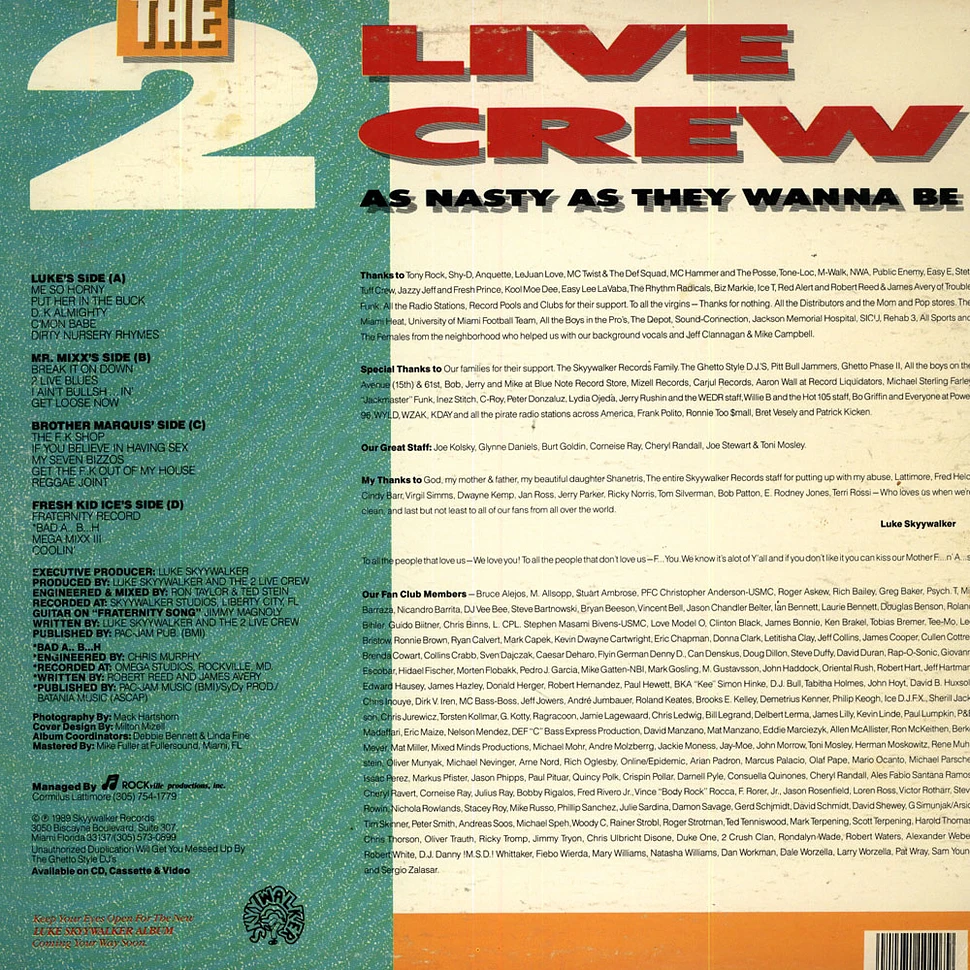 2 Live Crew - As Nasty As They Wanna Be