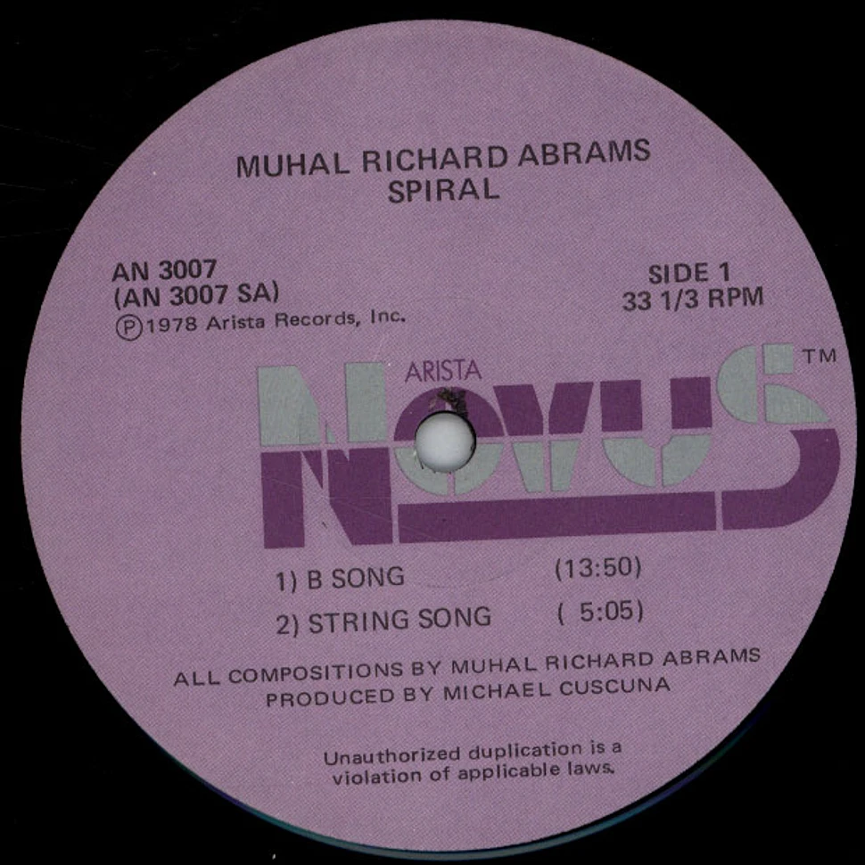 Muhal Richard Abrams - Spiral: Live At Montreux 1978