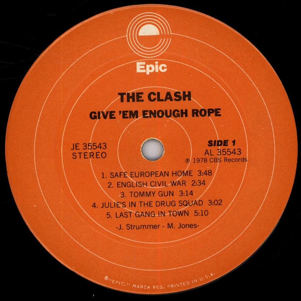 The Clash - Give 'Em Enough Rope