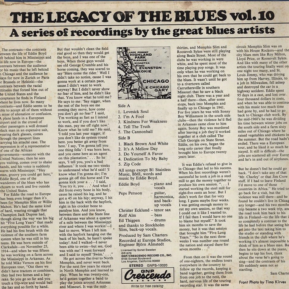 Eddie Boyd - Legacy Of The Blues Vol. 10