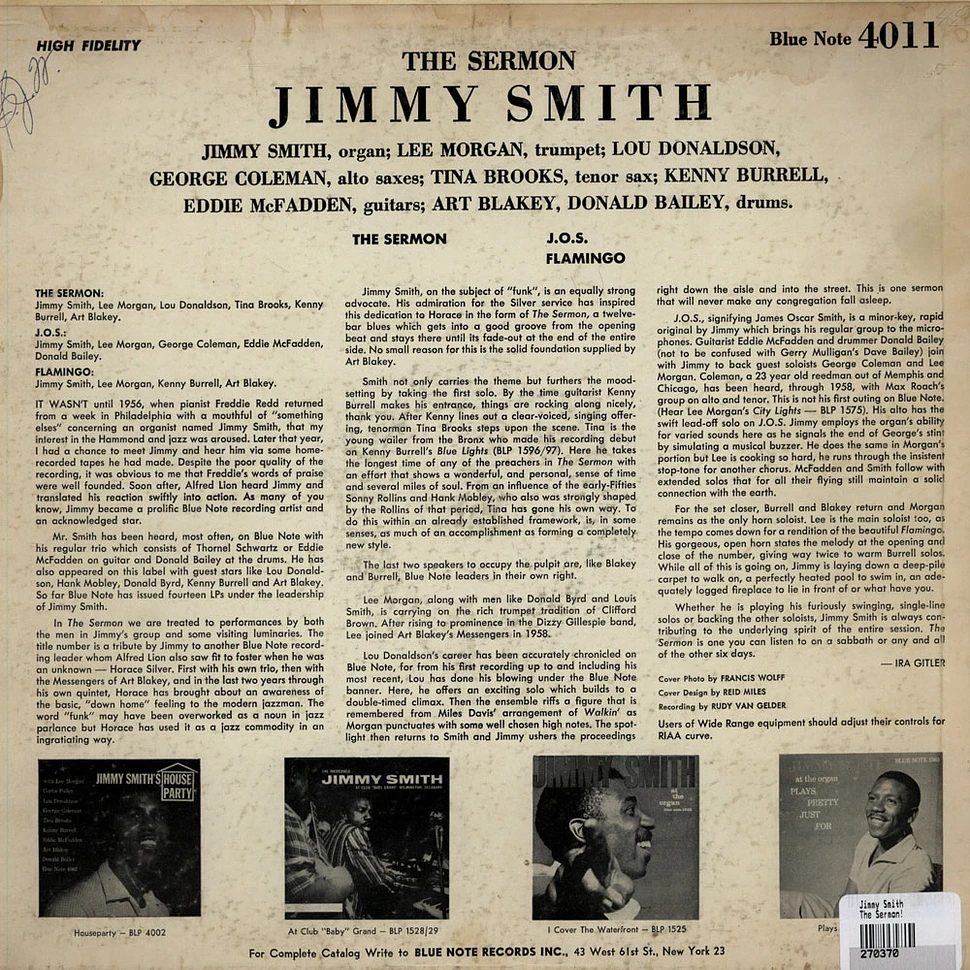 Jimmy Smith - The Sermon