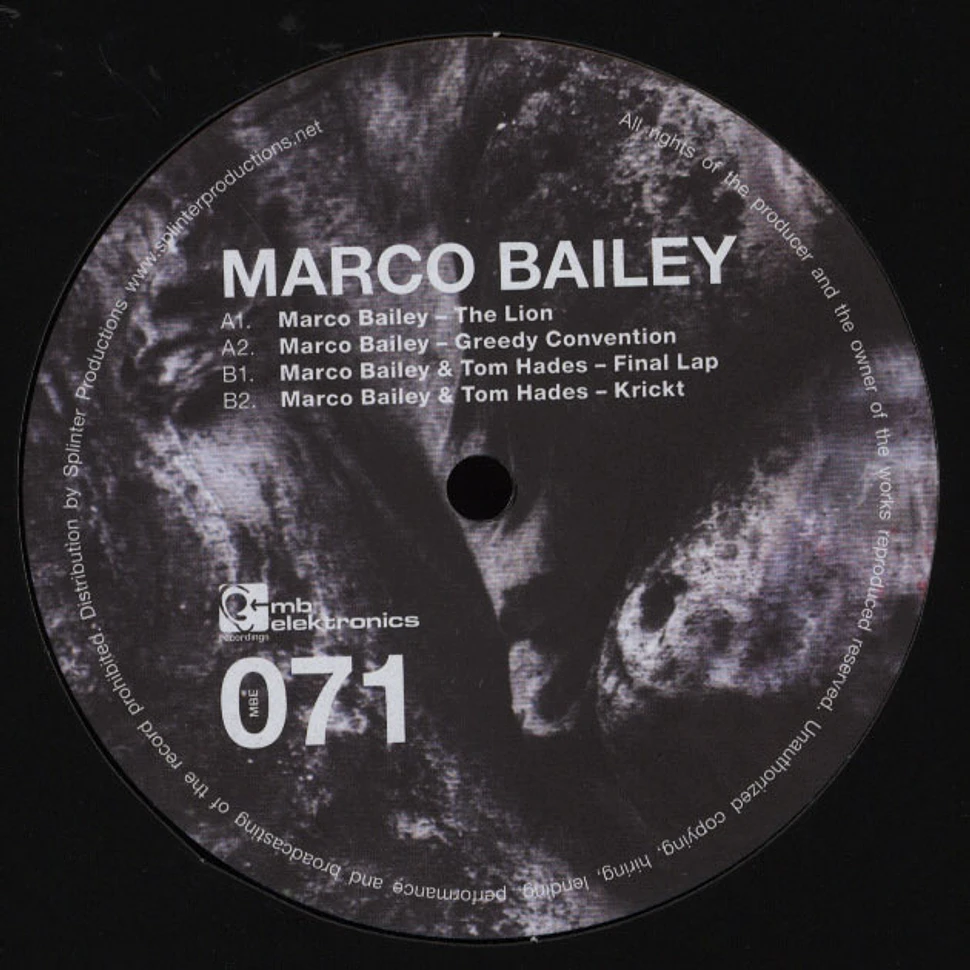 Marco Bailey - The Lion EP