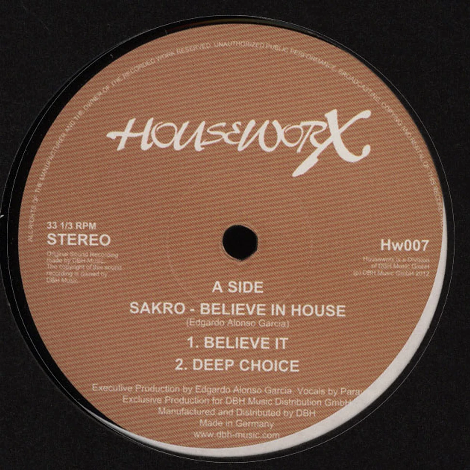 Sakro - Believe In House