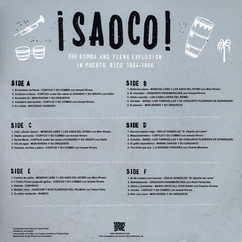 V.A. - Saoco! The Bomba And Plena Explosion In Puerto Rico 1954-1966