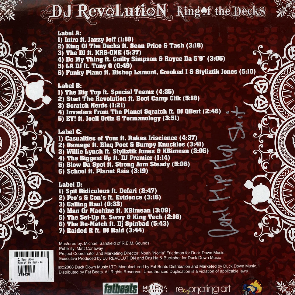 DJ Revolution - King of the decks Autographed Edition