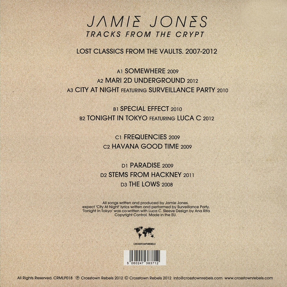 Jamie Jones - Tracks From The Crypt