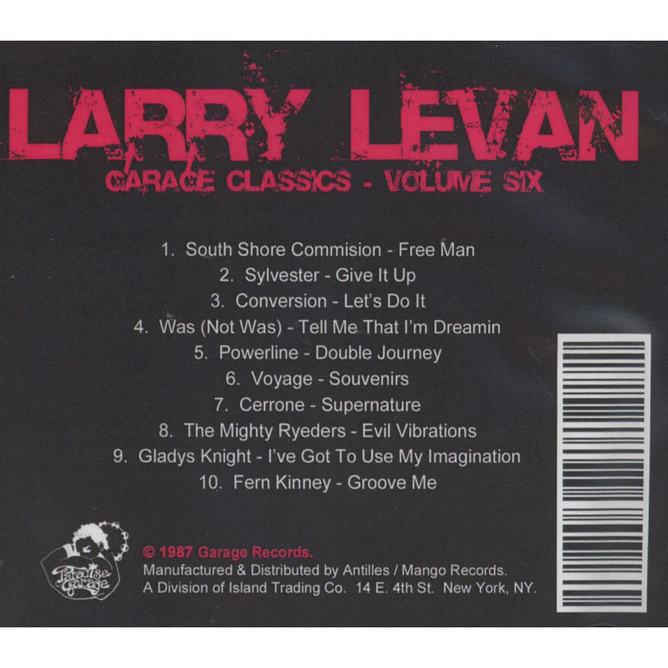 Larry Levan - Garage Classics Volume 6